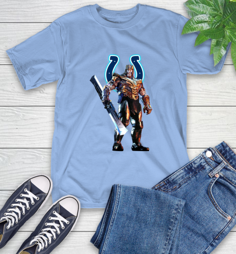 NFL Thanos Gauntlet Avengers Endgame Football Indianapolis Colts T-Shirt 11