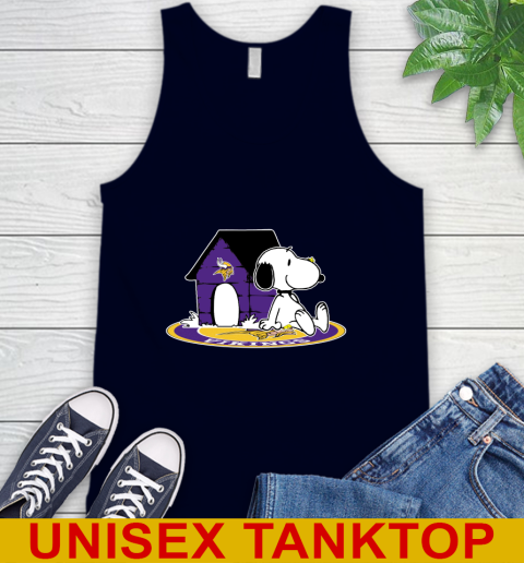 NFL Football Minnesota Vikings Snoopy The Peanuts Movie Shirt Tank Top 3