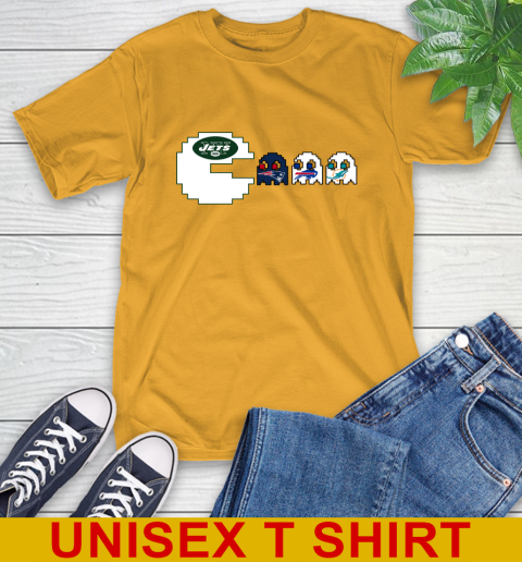 New York Jets NFL Football Pac Man Champion T-Shirt 4 New York Jets NFL Football Pac Man Champion T-Shirt - Image 4
