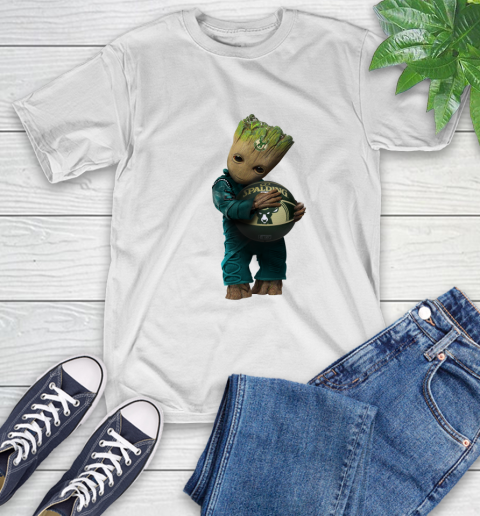 NBA Groot Guardians Of The Galaxy Basketball Sports Milwaukee Bucks T-Shirt