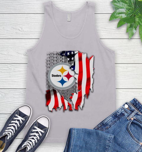 Pittsburgh Steelers NFL Football American Flag Tank Top 4 Pittsburgh Steelers NFL Football American Flag Tank Top - Image 4