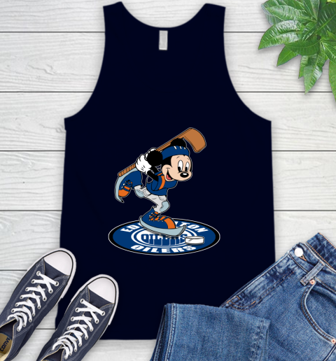 NHL Hockey Edmonton Oilers Cheerful Mickey Disney Shirt Tank Top 3