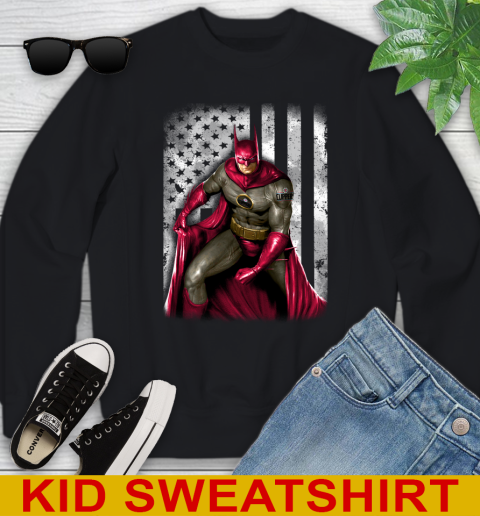 LA Clippers NBA Basketball Batman DC American Flag Shirt Youth Sweatshirt