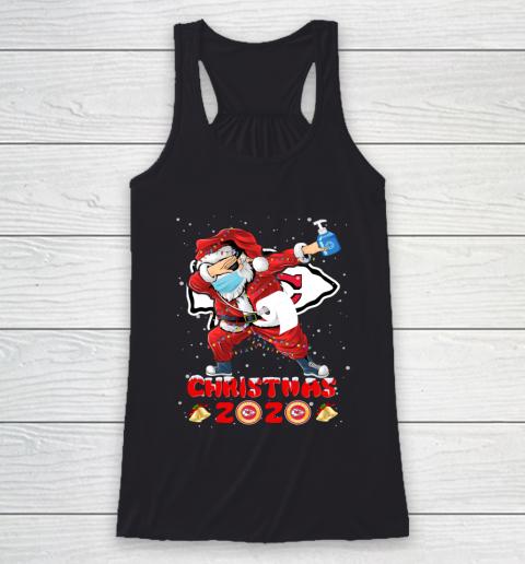 Kansas City Chiefs Funny Santa Claus Dabbing Christmas 2020 NFL Racerback Tank