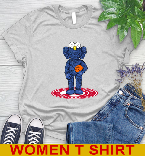 NBA Basketball Atlanta Hawks Kaws Bff Blue Figure Shirt Women's T-Shirt NBA Basketball Atlanta Hawks Kaws Bff Blue Figure Shirt Women's T-Shirt