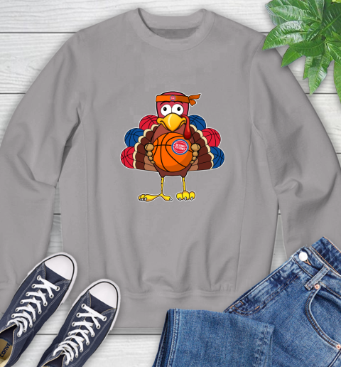 Detroit Pistons Turkey thanksgiving day Sweatshirt 5
