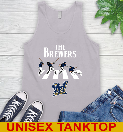 MLB Baseball Milwaukee Brewers The Beatles Rock Band Shirt Tank Top 3