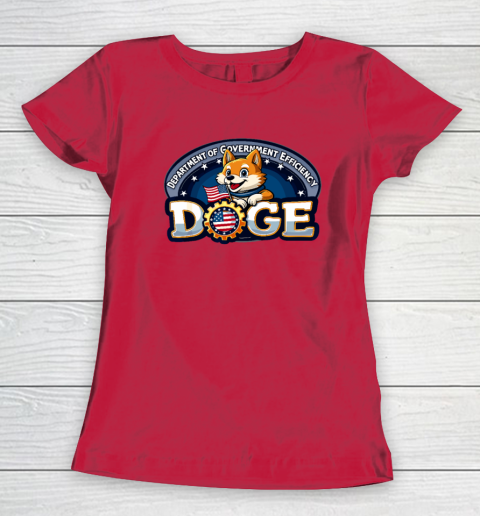 Funny DOGE Crypto Meme Department of Government Efficiency Women's T-Shirt 6