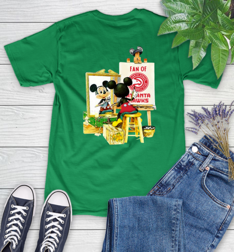 NBA Basketball Atlanta Hawks Mickey Drawing Shirt 88