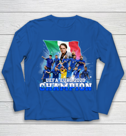 Italy European Champions 2020 Team Youth Long Sleeve 7