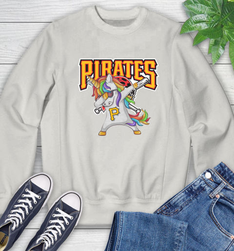 Pittsburgh Pirates MLB Baseball Funny Unicorn Dabbing Sports Sweatshirt 12