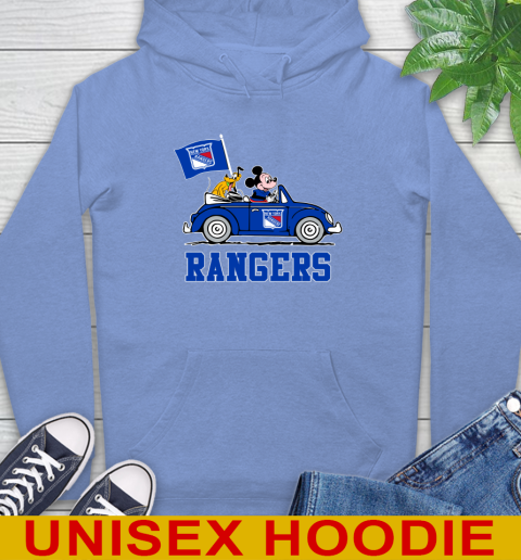 NHL Hockey New York Rangers Pluto Mickey Driving Disney Shirt Hoodie 11