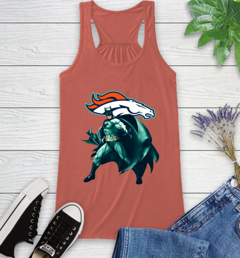 NFL Batman Football Sports Denver Broncos Racerback Tank 4