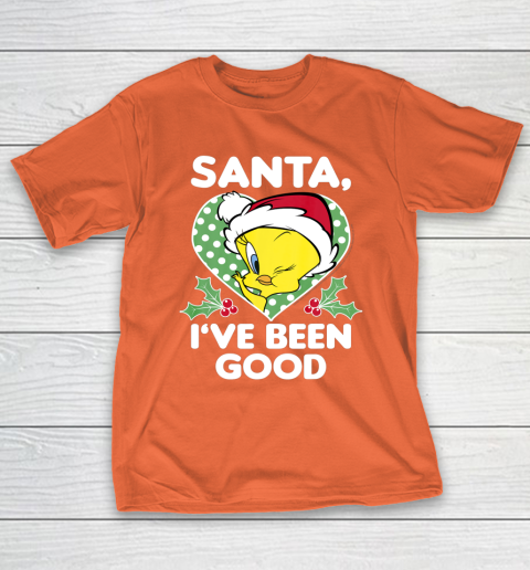 Looney Tunes Christmas Tweety Bird Santa I ve Been Good T-Shirt 4