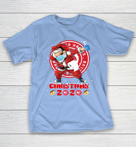 Atlanta Hawks Funny Santa Claus Dabbing Christmas 2020 NBA T-Shirt 10