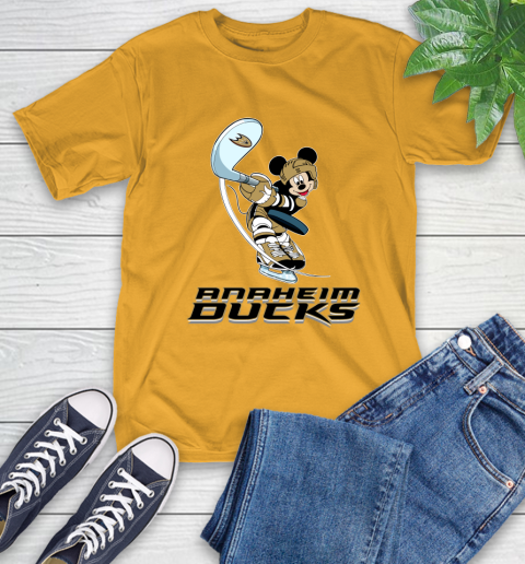 NHL Hockey Anaheim Ducks Cheerful Mickey Mouse Shirt T-Shirt - Image 4