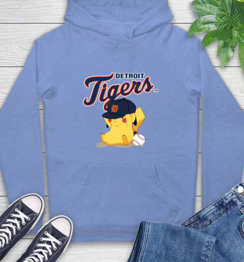 MLB Pikachu Baseball Sports Detroit Tigers Hoodie 11
