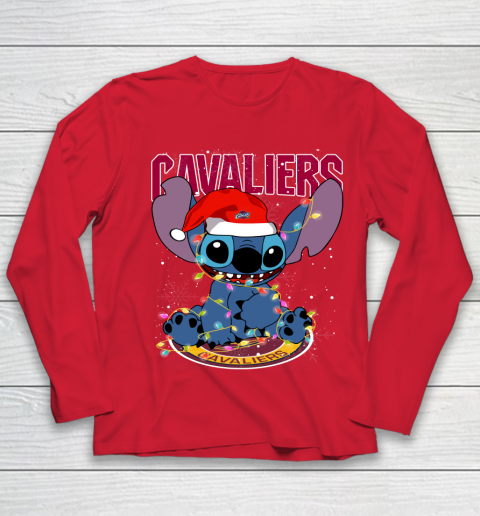 Cleveland Cavaliers NBA noel stitch Basketball Christmas Youth Long Sleeve 7