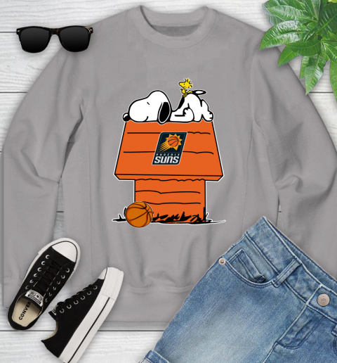 Phoenix Suns NBA Basketball Snoopy Woodstock The Peanuts Movie Youth Sweatshirt 4