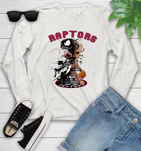 NBA Toronto Raptors Basketball Venom Groot Guardians Of The Galaxy Youth Long Sleeve 12