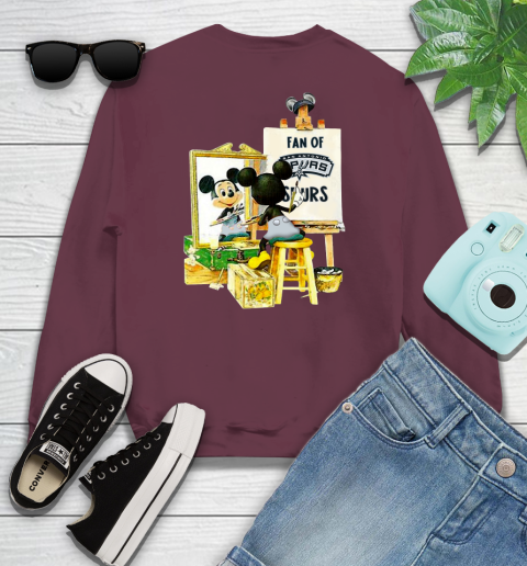 NBA Basketball San Antonio Spurs Mickey Drawing Shirt 108