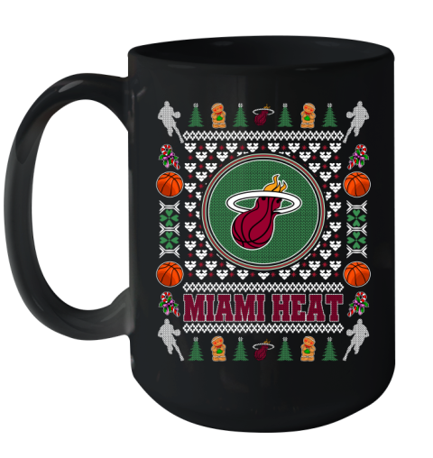 Miami Heat Merry Christmas NBA Basketball Loyal Fan Ceramic Mug 15oz