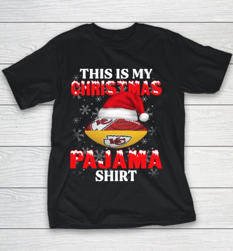 Kansas City Chiefs This Is My Christmas Pajama Shirt NFL Youth T-Shirt