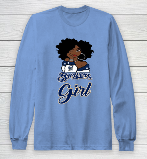 Milwaukee Brewerss Girl MLB Long Sleeve T-Shirt 11