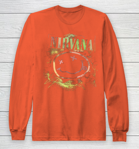 Vintage Nirvanas Smile Design Limited Long Sleeve T-Shirt 3
