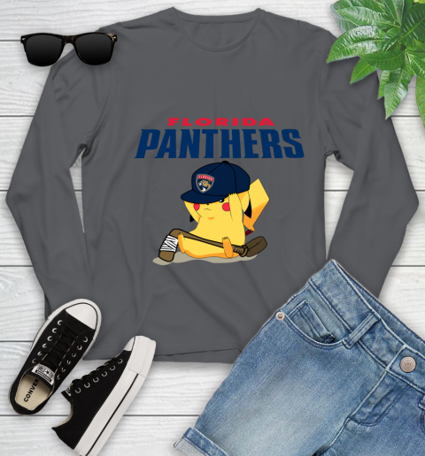 NHL Pikachu Hockey Sports Florida Panthers Youth Long Sleeve 8