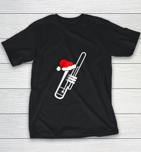 Christmas Gift Trombone Santa Trombone Funny Xmas Pajama Youth T-Shirt