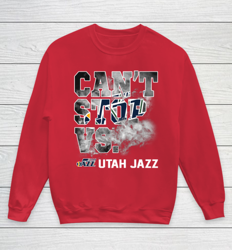 NBA Utah Jazz Basketball Can't Stop Vs Youth Sweatshirt 7