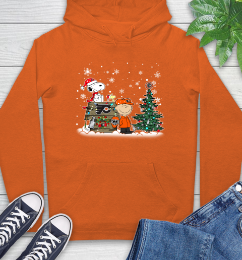 NHL Philadelphia Flyers Snoopy Charlie Brown Woodstock Christmas Stanley Cup Hockey Hoodie 4
