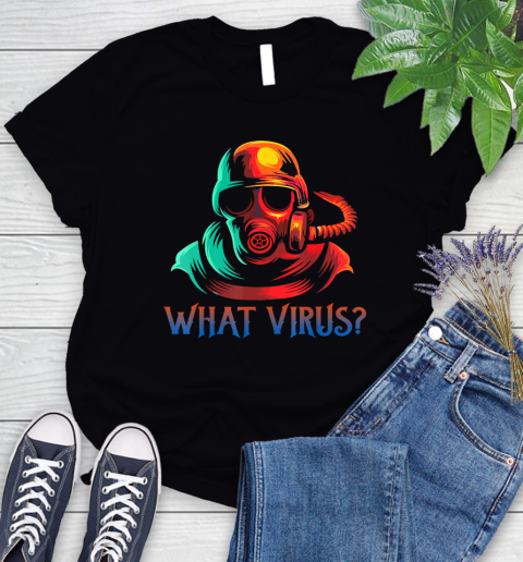Nurse Shirt Military And Safety Gas Mask Disease and Virus T Shirt Women's T-Shirt