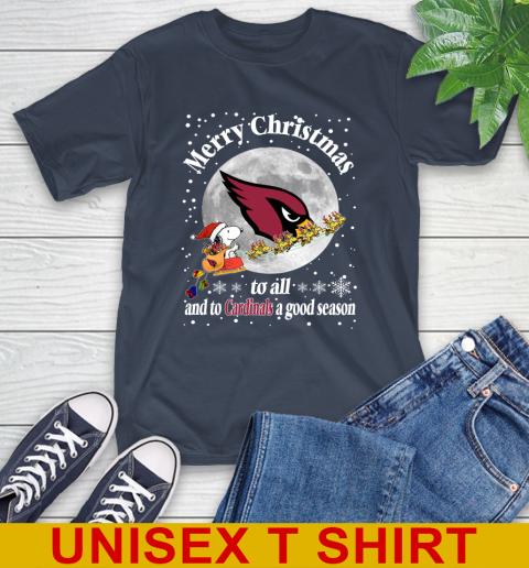 Arizona Cardinals Merry Christmas To All And To Cardinals A Good Season NFL Football Sports T-Shirt 3