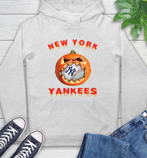 MLB New York Yankees Halloween Pumpkin Baseball Sports Hoodie