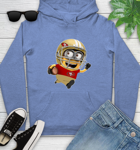 NFL San Francisco 49ers Minions Disney Football Sports Youth Hoodie 12