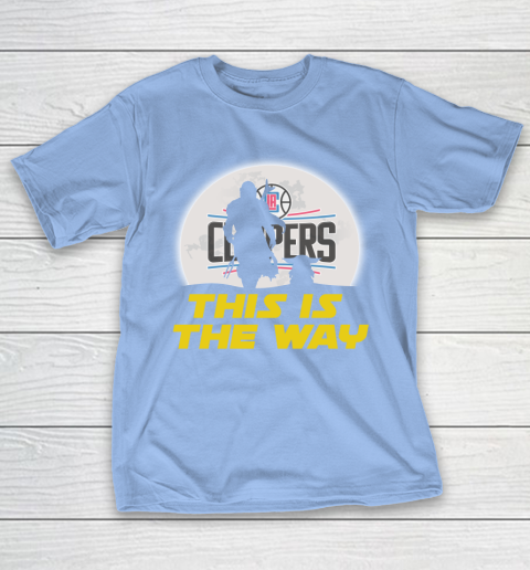 LA Clippers NBA Basketball Star Wars Yoda And Mandalorian This Is The Way T-Shirt 10