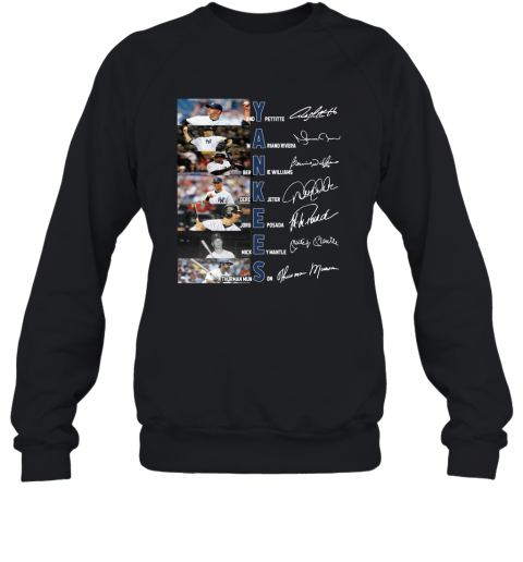 Pretty Yankees Derek Jeter Jorge Posada Mickey Mantle Signatures Shirt Sweatshirt