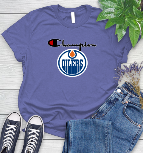 NHL Hockey Edmonton Oilers Champion Shirt Women's T-Shirt 12
