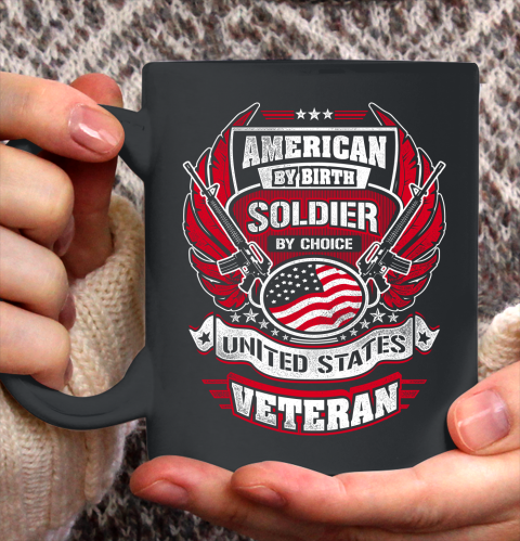Veteran Shirt Veteran American By Birth Ceramic Mug 11oz