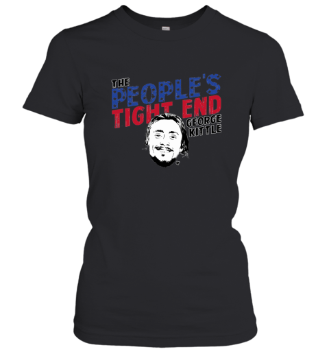 The Peoples Tight End George Kittle_Black Women T-Shirt