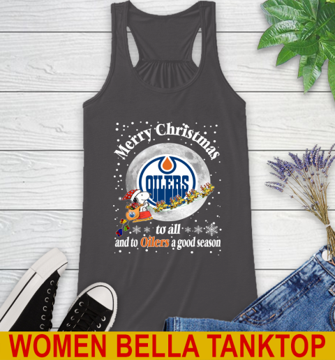 Edmonton Oilers Merry Christmas To All And To Oilers A Good Season NHL Hockey Sports Racerback Tank 10