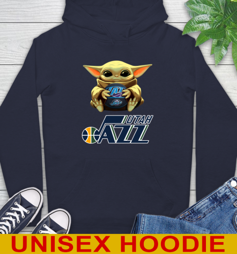 NBA Basketball Utah Jazz Star Wars Baby Yoda Shirt 16
