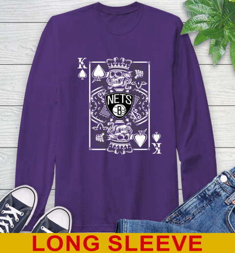 Brooklyn Nets NBA Basketball The King Of Spades Death Cards Shirt Long Sleeve T-Shirt 5