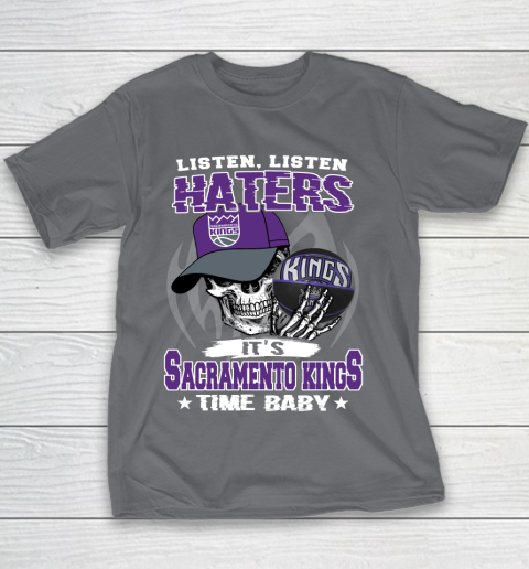 Listen Haters It is KINGS Time Baby NBA Youth T-Shirt 5