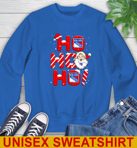 New York Rangers NHL Hockey Ho Ho Ho Santa Claus Merry Christmas Shirt Sweatshirt 11