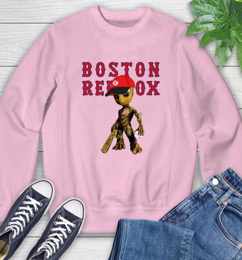 MLB Boston Red Sox Groot Guardians Of The Galaxy Baseball Sweatshirt 9