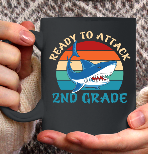 Back To School Shirt Ready to attack 2nd grade Ceramic Mug 11oz