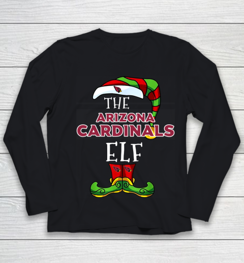 Arizona Cardinals Christmas ELF Funny NFL Youth Long Sleeve